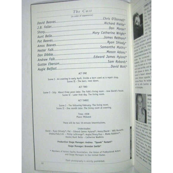 Arthur Miller Man Who Had All the Luck Stagebill June 2002 Chris O'Donnell - Picture 5 of 6